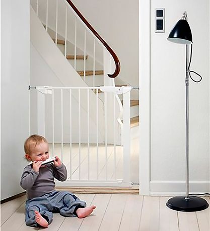 BabyDan Skyddsgaller med. 2 förlängningar - Premier - Vit