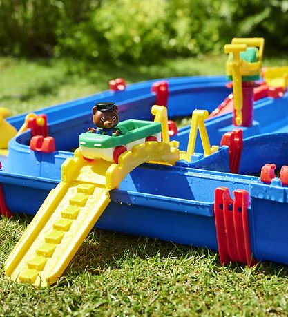 AquaPlay Wasserbahn - 105x120 cm - 49 Teile - MEGA Brücke Wasser