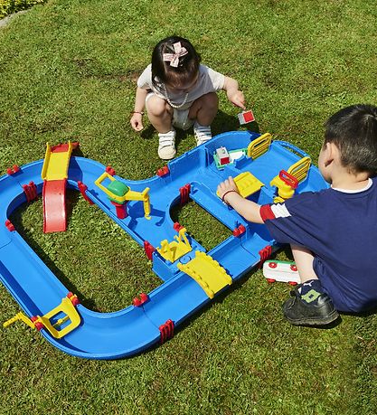 AquaPlay Wasserbahn - 105x120 cm - 49 Teile - MEGA Brücke Wasser