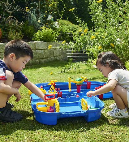AquaPlay Wasserbahn - 105x120 cm - 49 Teile - MEGA Brücke Wasser