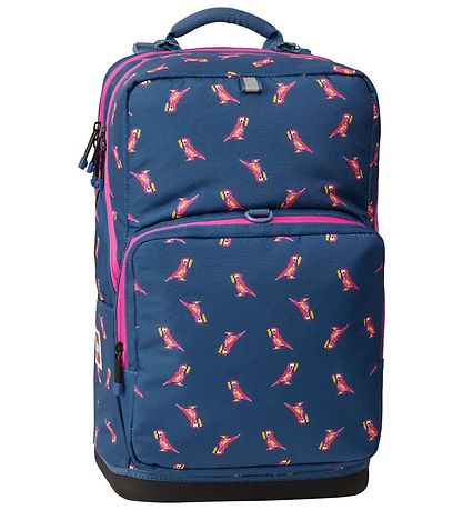 LEGO® School Backpack w. Gymsack/Pencil Case - Parrot - Blue