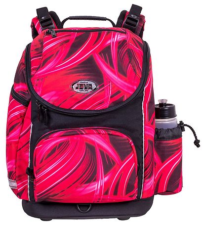 Jeva School Backpack - U-turn - Pink Lightning