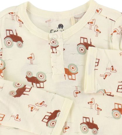 CeLaVi Blouse - Tortoise Shell w. Tractors