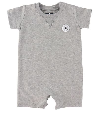 Converse Set - Sommerstrampler/Socken - Graumeliert