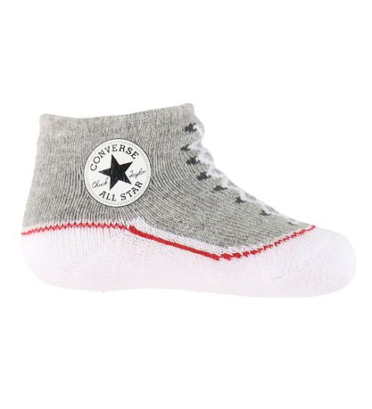 Converse Set - Sommerstrampler/Socken - Graumeliert