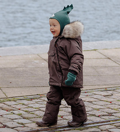 Racing Kids Balaclava - 2-layer - Green w. Thanks