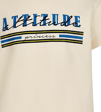 Creamie T-shirt - Attitude - Buttercream w. Print