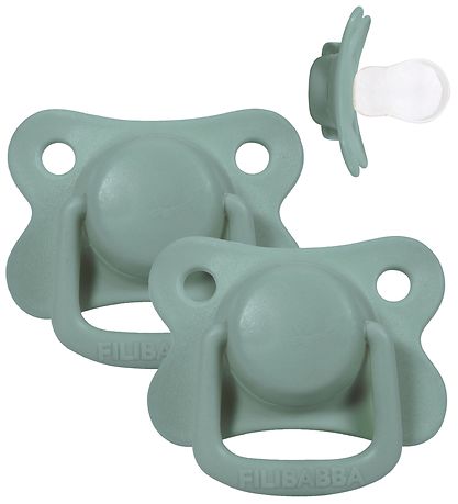 Filibabba Dummies - 2-Pack - 6m + - Moss Green