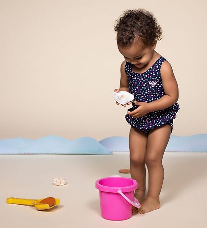 Hummel Swimsuit - hmlFilippa - UV50+ - Navy w. Dot Pattern