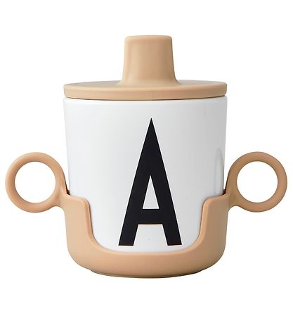 Design Letters Cup Handle - Beige