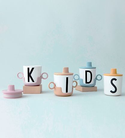 Design Letters Cup Handle - Beige