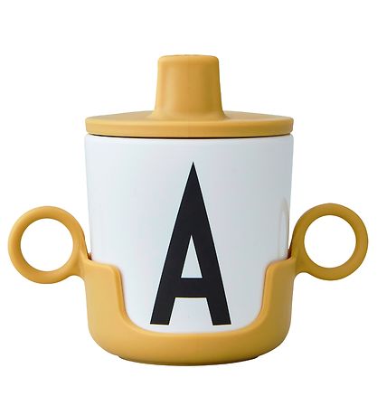 Design Letters Spout Lid - Mustard