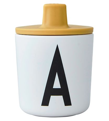 Design Letters Spout Lid - Mustard