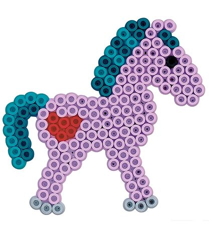Hama Midi Bead Set - 3000 pcs + 4 Plates - Pastel Multicolour
