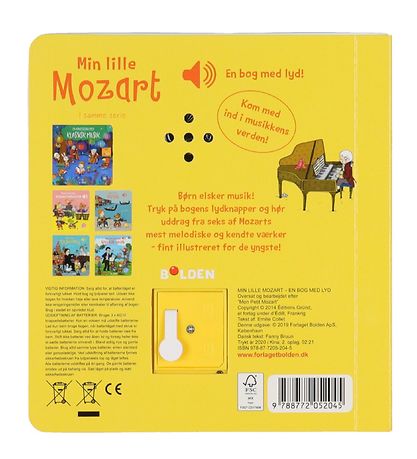 Forlaget Bolden Nótnabók - Mín Lítið Mozart - Danskur