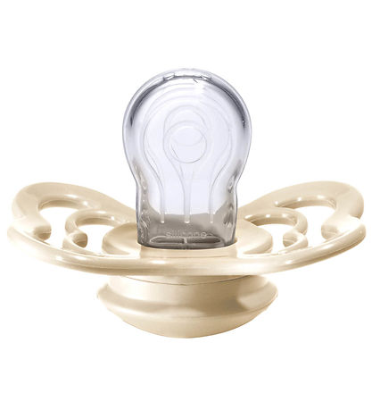 BIBS Supreme+ Pacifiers - Size 2 - 2-Pack - Symmetrical - Ivory/