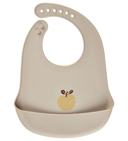 CeLaVi Lätzchen - 2er-Pack - Silikon - Gummi m. Apfel