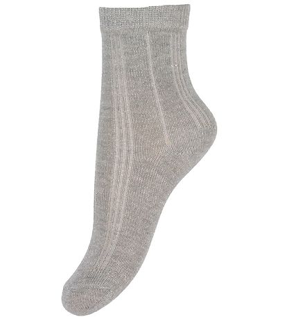 Minymo Sneaker-socken - 2er-Pack - Pale Gold/Silber