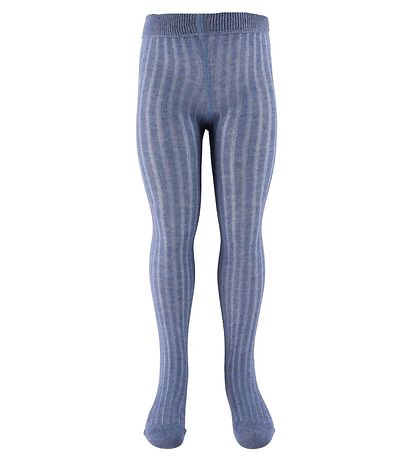 Minymo Strumpfhosen - 2er-Pack - Solid - Marineblau/Blaumeliert 