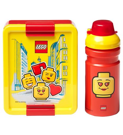 LEGO® Storage Brotdose/Trinkflasche - Iconic Mädchen - Rot/Gelb