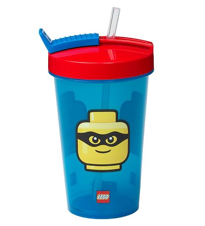 LEGO® Storage Drinking Cup w. Straw - 500 ml - Iconic Classic - 