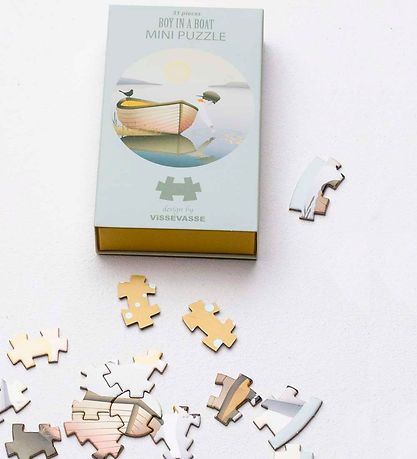 Vissevasse Puzzle - Mini - 11x11 cm - Boy In A Boat