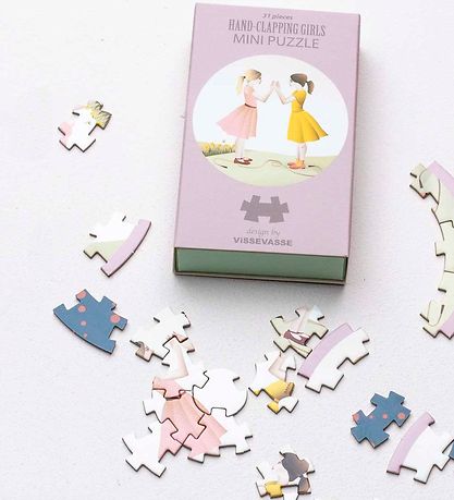 Vissevasse Puzzle - Mini - 11x11 cm - Hand-Clapping Girls