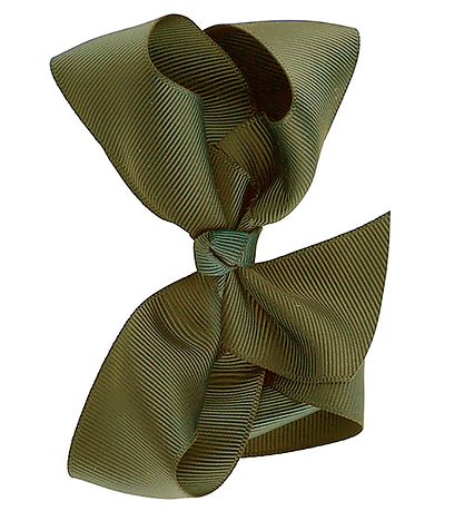 By Str Baptism Ribbon w. Bow - Moss