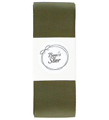 By Str Baptism Ribbon w. Bow - Moss