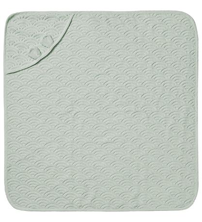 Cam Cam Handklæði m. hettu - 80x80 cm - Dusty Green M. Eyru
