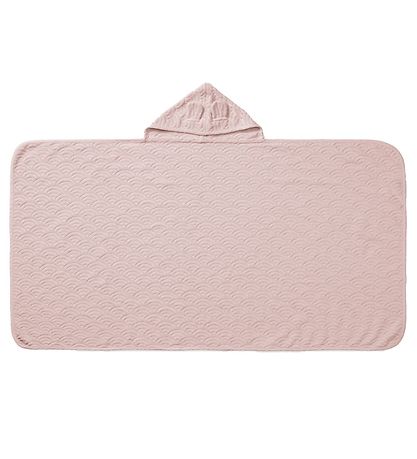 Cam Cam Barnahandklæði - 70x130 cm - Dusty Rose M. Eyru