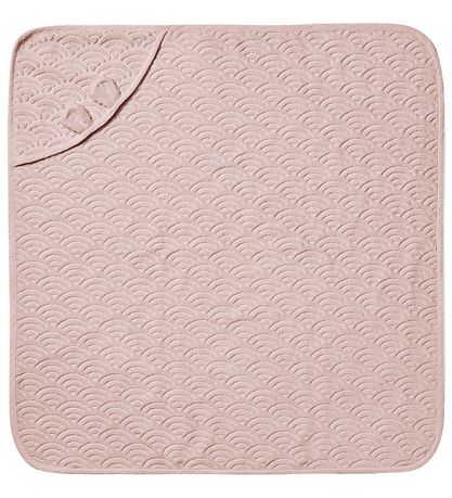 Cam Cam Hooded Towel - 80x80 cm - Dusty Rose w. Ears