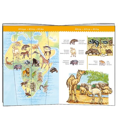 Djeco Puzzle Game - 100 Bricks - Animals of the World