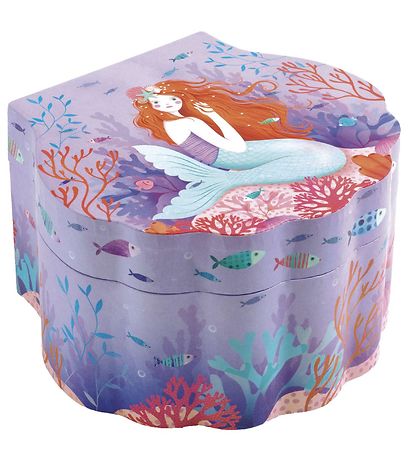 Djeco Trinket Box w. Music - 14,5x8,5x13,5 cm - Enchanted Mermai