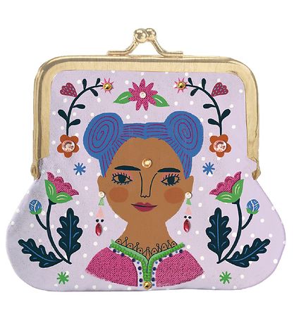 Djeco Portemonnaie - Schöne Geldbörsen - Lila m. Frau
