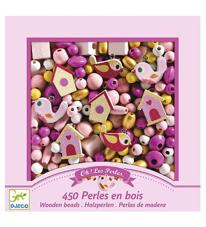 Djeco TréPerlur - 450 Stk. - Fuglar