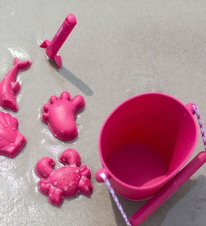 Scrunch Bucket - Silicone - 13 cm - Cherry Red