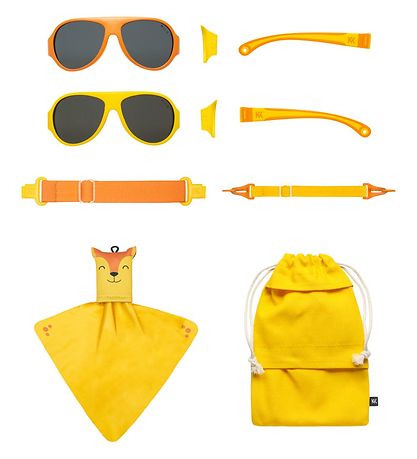 Mokki Sunglasses - Click & Change - 10 Parts - Orange