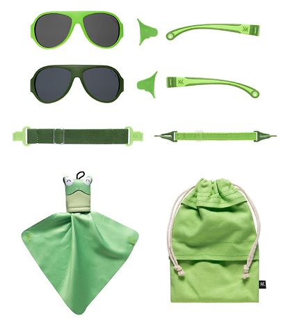 Mokki Sunglasses - Click & Change - 10 parts - Green