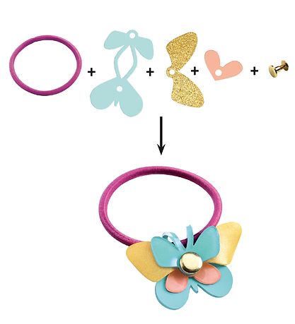 Djeco Haaraccessoires-Set - DIY - Haarversieringen