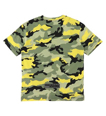 T-Shirt Dolce & Gabbana - Skate - Vert/Jaune Fluo Camouflage