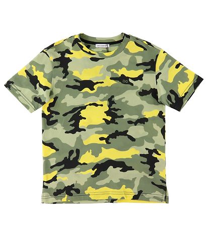 T-Shirt Dolce & Gabbana - Skate - Vert/Jaune Fluo Camouflage