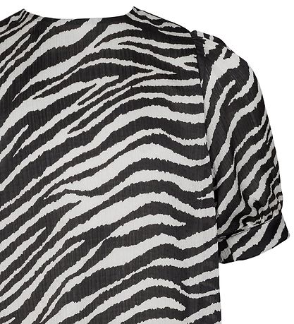 Petit by Sofie Schnoor Stuttermabolur - Svart/Hvítur M. Zebra my