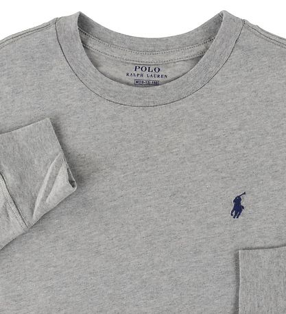 Polo Ralph Lauren Bluse - Core Replen - Graumeliert meliert
