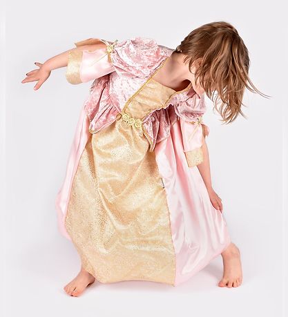 Den Goda Fen Búningur - Prinsessa - Bleikt/Gull