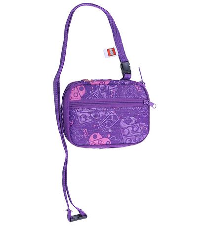 LEGO® Wallet - Friends - Hearts - Purple w. Glitter