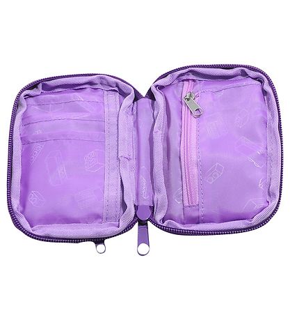 LEGO® Wallet - Friends - Hearts - Purple w. Glitter