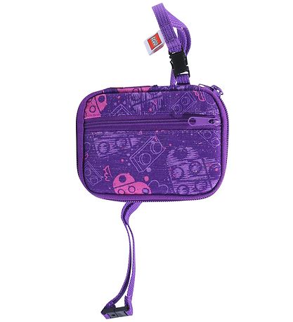 LEGO® Wallet - Friends - Hearts - Purple w. Glitter