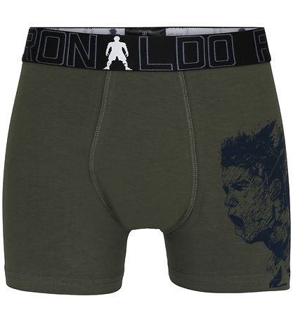 Ronaldo Boxershorts - 2er-Pack - Schwarz/Armygrün