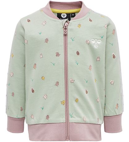 Hummel Cardigan - hmlEmma - Dusty Green w. Insects